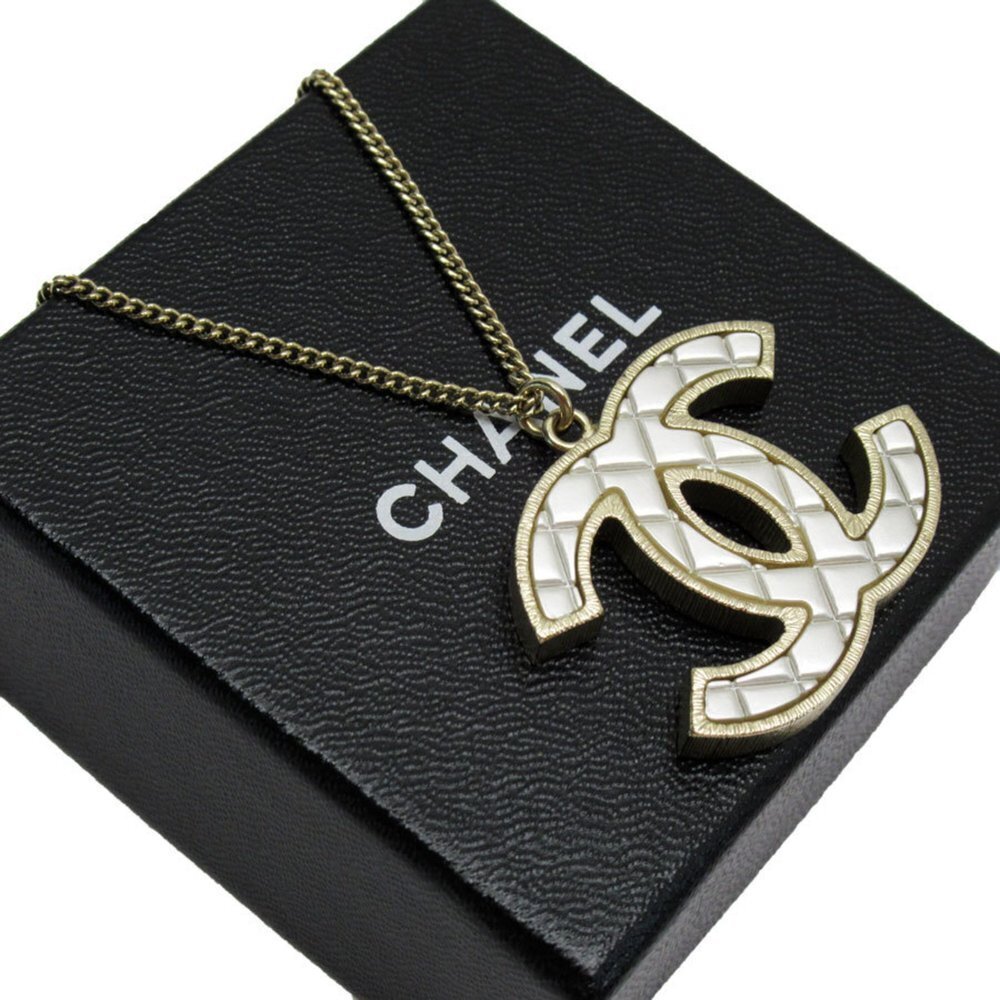 CHANEL Gold Logo Necklace